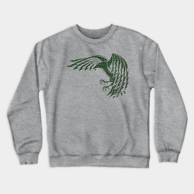 Cracked Raven Crewneck Sweatshirt by RudDesigns